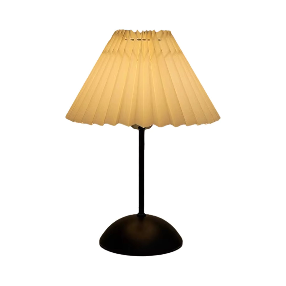 Nordische LED-Tischlampe mit Plissee-Stoff und USB-Anschluss für Wohnzimmer und Schlafzimmer - Bild 4