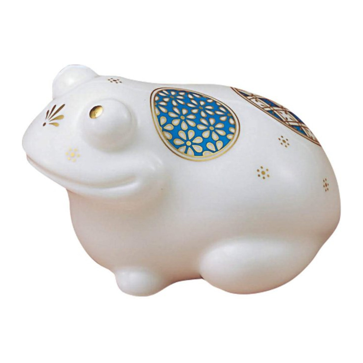Noritake Kleintier Serie Frosch Figur aus weißem Knochenporzellan, B: 8,5 cm, H: 5,4 cm - Bild 1