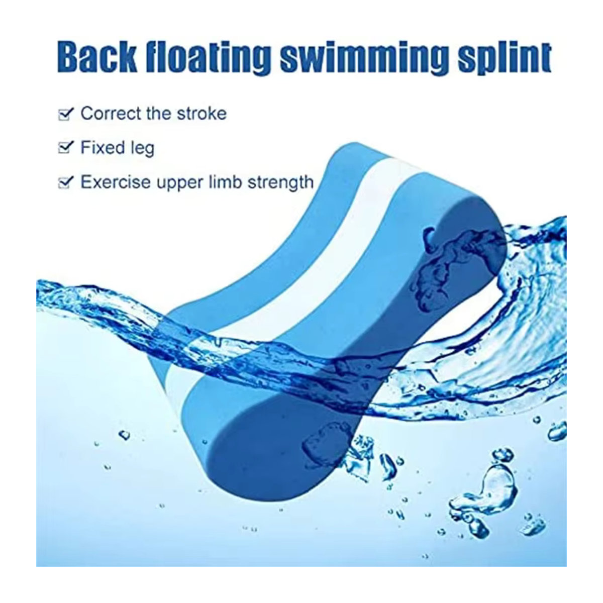 NovaSphere Figure-Eight Pull Boje aus EVA-Schaum für Schwimmtraining und Beintraining im Pool und im Freien - Bild 2