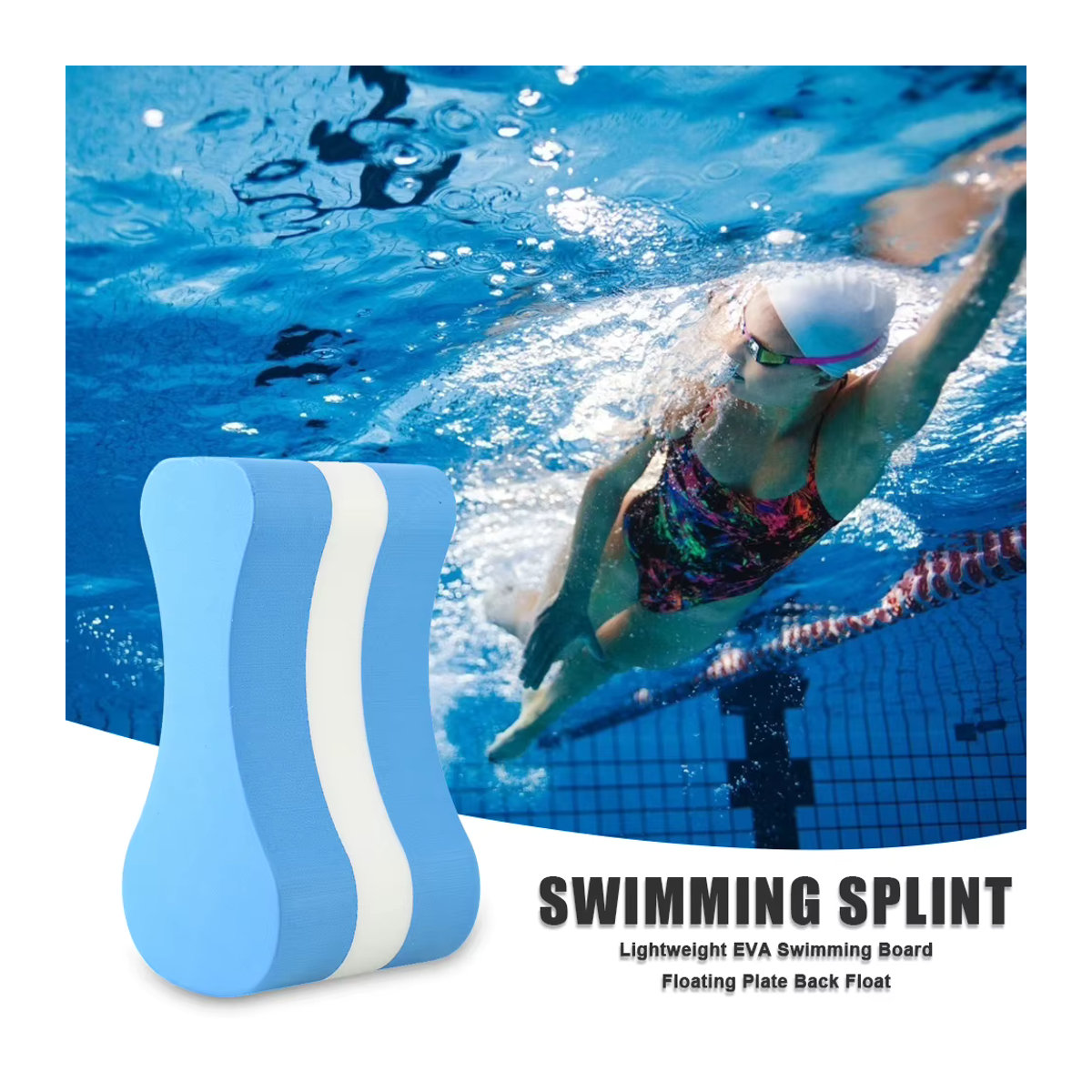 NovaSphere Figure-Eight Pull Boje aus EVA-Schaum für Schwimmtraining und Beintraining im Pool und im Freien - Bild 4