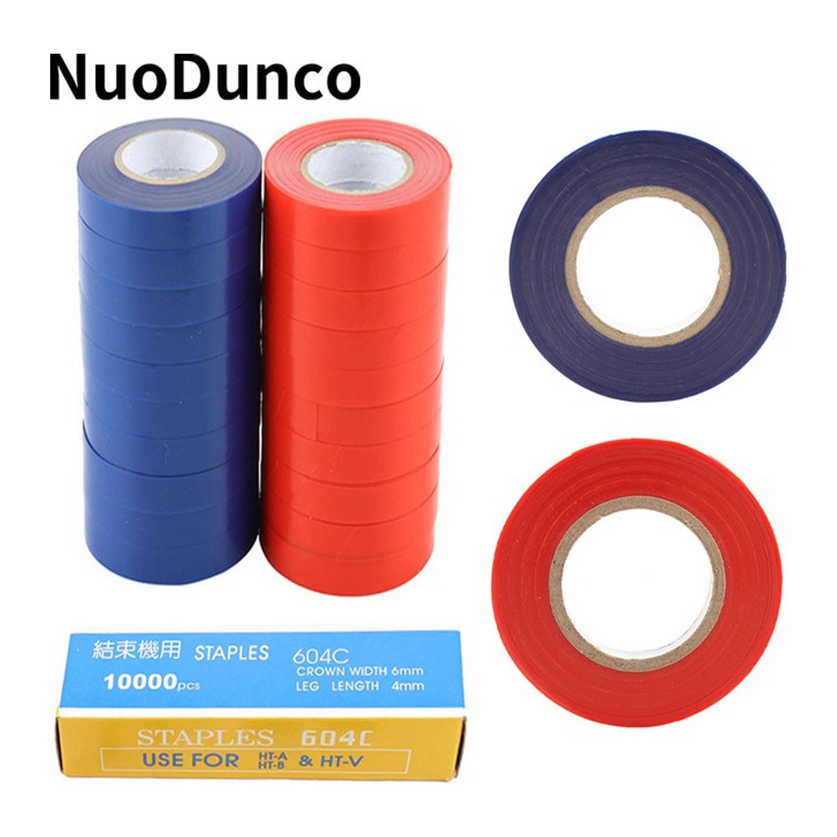 NuoDunco 10er Set Bändigemaschine und Band für Pflanzen, Zweige und Gemüse zur Gartenpflege - Bild 1