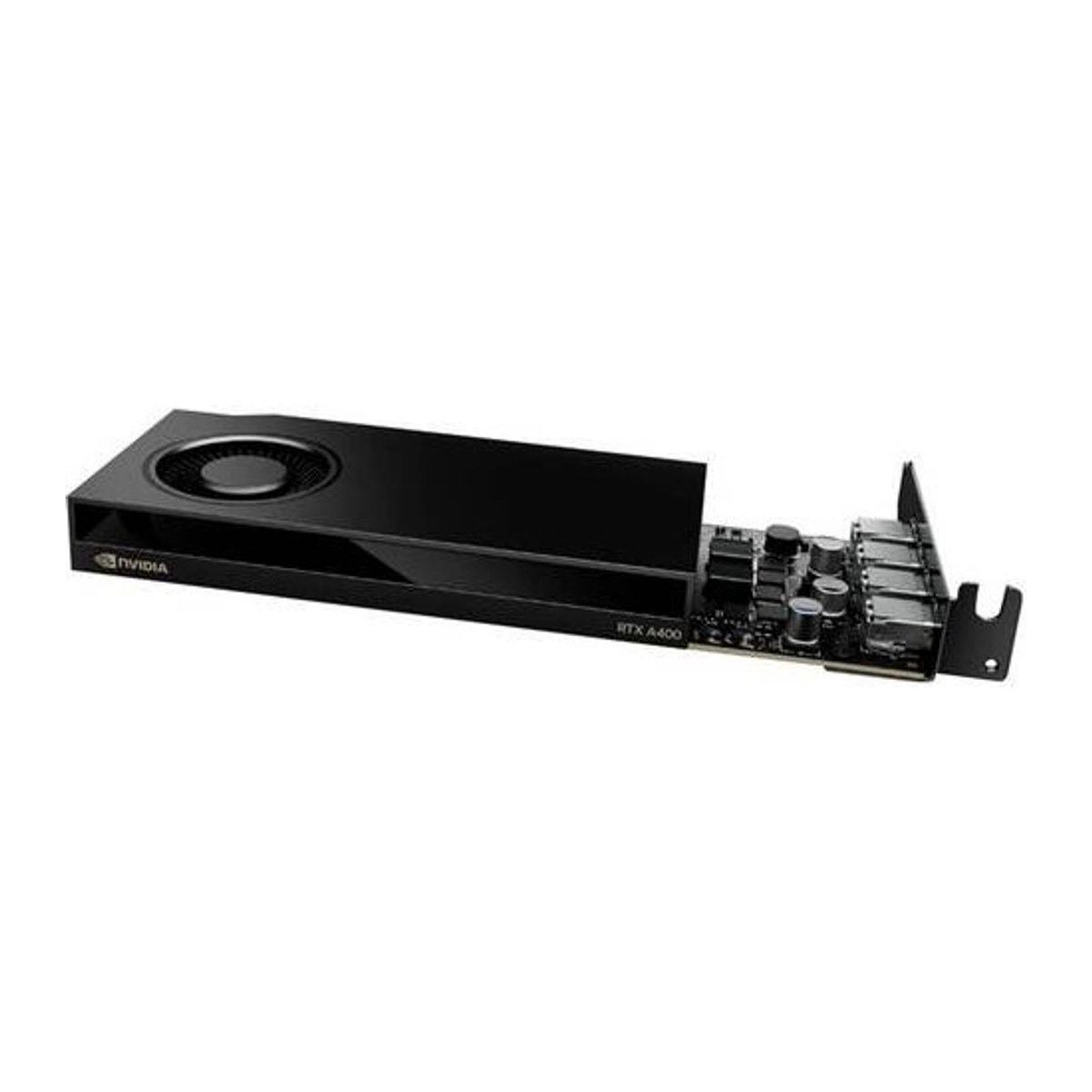 Nvidia Grafikkarte RTX A400 4GB GDDR6-RAM PCIe x8 Mini DisplayPort Low Profile Schwarz - Bild 1