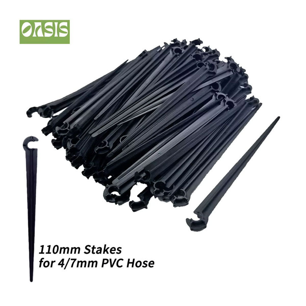 OASIS Garten Pfahl für Tropfbewässerung 1/4 Zoll, Halterung für 4/7 mm Schlauchrohr, Höhe: 11 cm und 20 cm - Bild 3