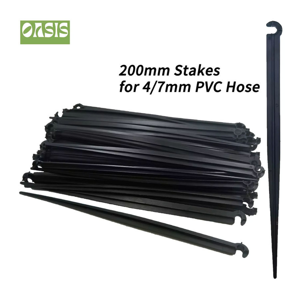 OASIS Garten Pfahl für Tropfbewässerung 1/4 Zoll, Halterung für 4/7 mm Schlauchrohr, Höhe: 11 cm und 20 cm - Bild 4