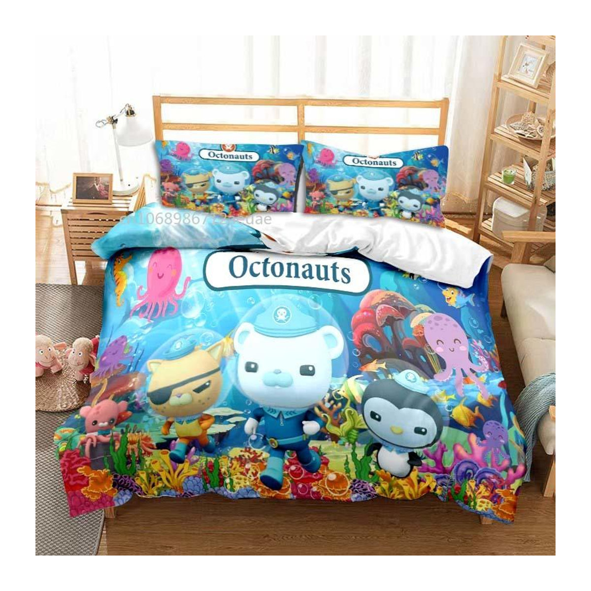 Octonauts 3-teiliges Bettwäsche-Set mit Bettdecke und Bezug in Multicolor, B/H: 135 x 200 cm - Bild 1