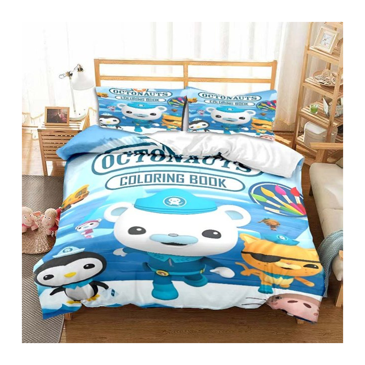 Octonauts Kinder Bettwäsche-Set mit Bettbezug und Kissenbezügen, Multicolor, B/H: 135 x 200 cm - Bild 1