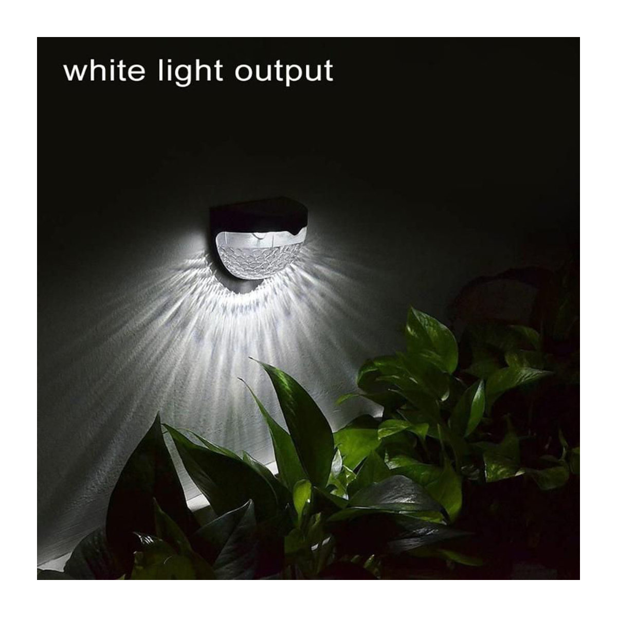 OEING Solar-Wandleuchte LED in Weiß mit warmweißem Licht, moderne halbrunde Außenbeleuchtung für Garten und Treppe - Bild 5