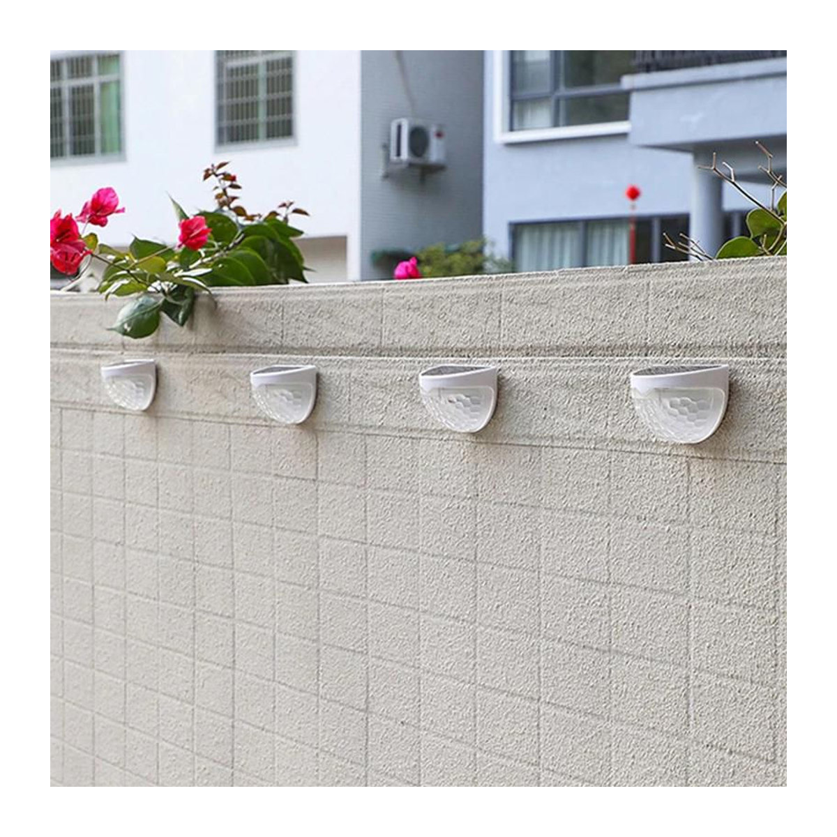 OEING Solar-Wandleuchte LED Warmweiß Schwarz Modern mit Bewegungssensor und Induktionsfunktion - Bild 12