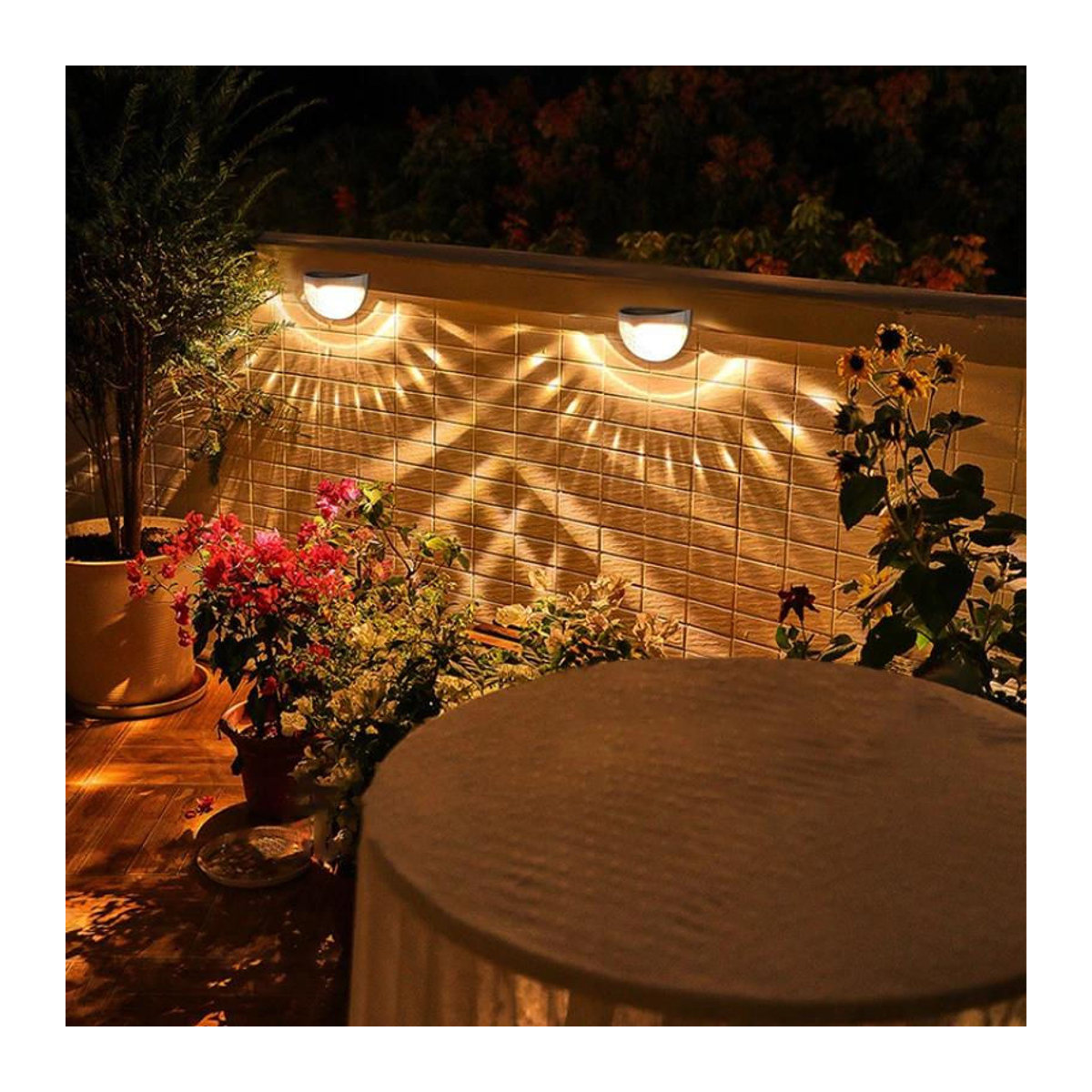 OEING Solar-Wandleuchte LED Warmweiß Schwarz Modern mit Bewegungssensor und Induktionsfunktion - Bild 7