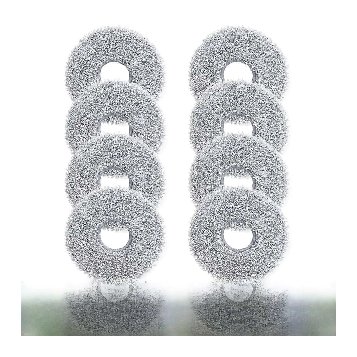 OEMG Mopptuch aus Mikrofaser in Grau für Dreame Roboterstaubsauger X50 Ultra, L20 Ultra, L10s Pro Ultra, X30 Ultra, L10s Pro Gen2, L10s Plus, L40 Ultra, X40 Ultra - Bild 5