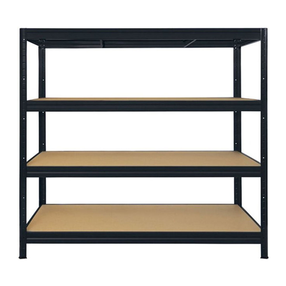 officemarshal Weitspannregal Regalsystem Schwarz B/T/H: 200 x 60 x 180 cm - Bild 1