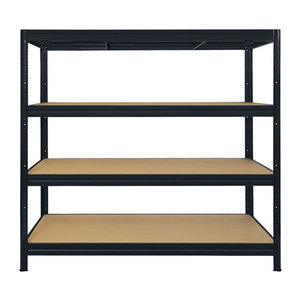 officemarshal Weitspannregal Regalsystem Schwarz B/T/H: 200 x 60 x 180 cm