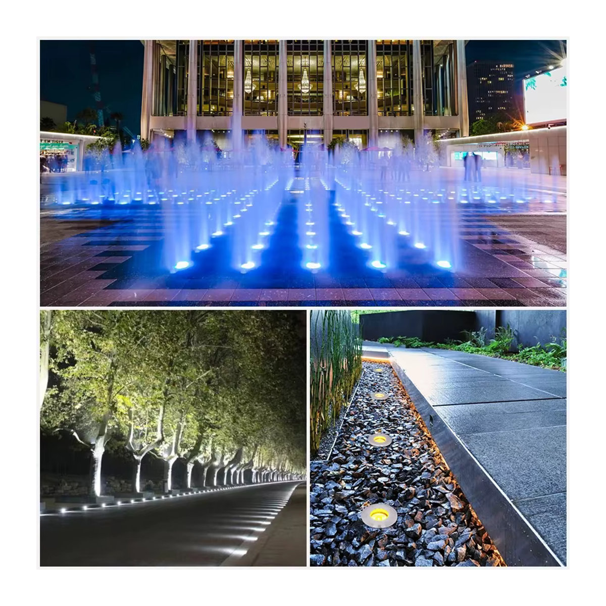 Ohlite LED Außenstrahler IP68 Wasserdichter Einbauscheinwerfer aus Edelstahl in RGBW und Warmweiß für Garten, Sauna und Brunnen - Bild 2