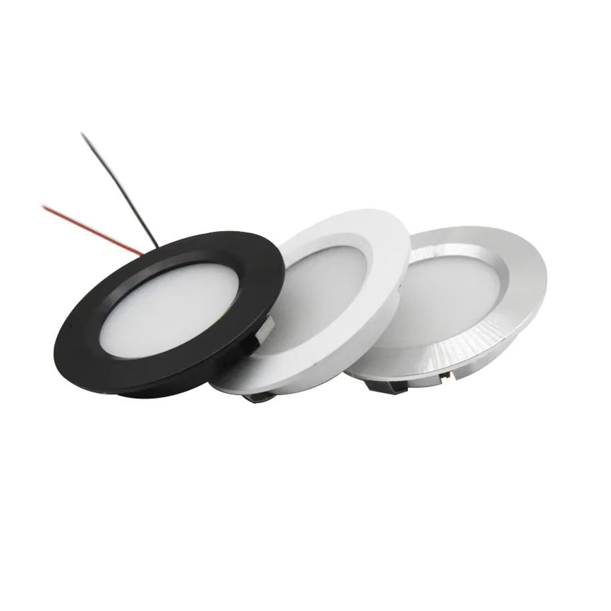 Ohlite LED Einbaustrahler Schwarz Minimalistisch Dimmbar 2 Zoll mit Durchmesser: 55 mm und Höhe: 14 mm - Bild 5