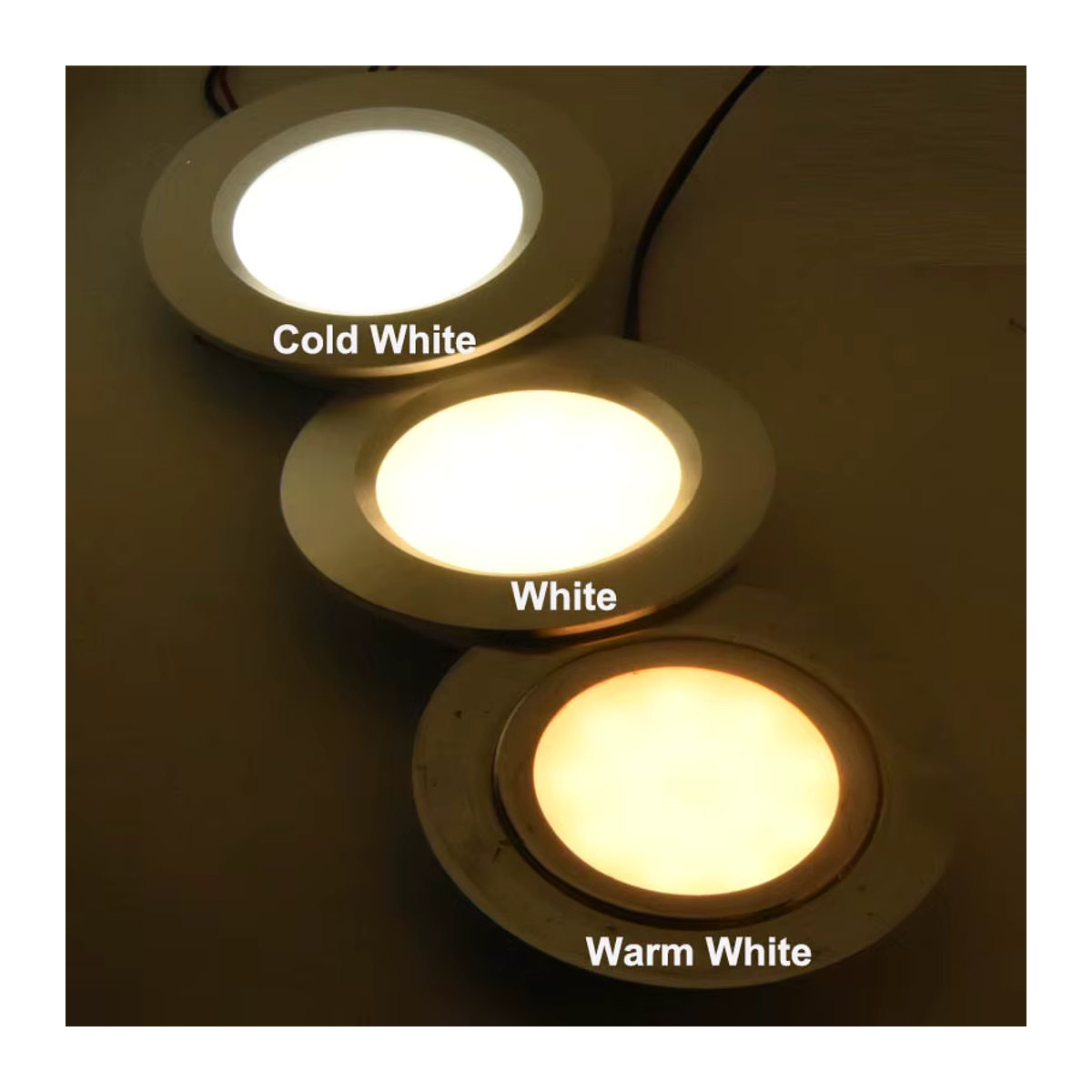 Ohlite Mini LED Einbauleuchte 3W 12V mit RF-Dimmer und Treiber für Schrank, Küche und Esszimmer, minimalistisches Design - Bild 3