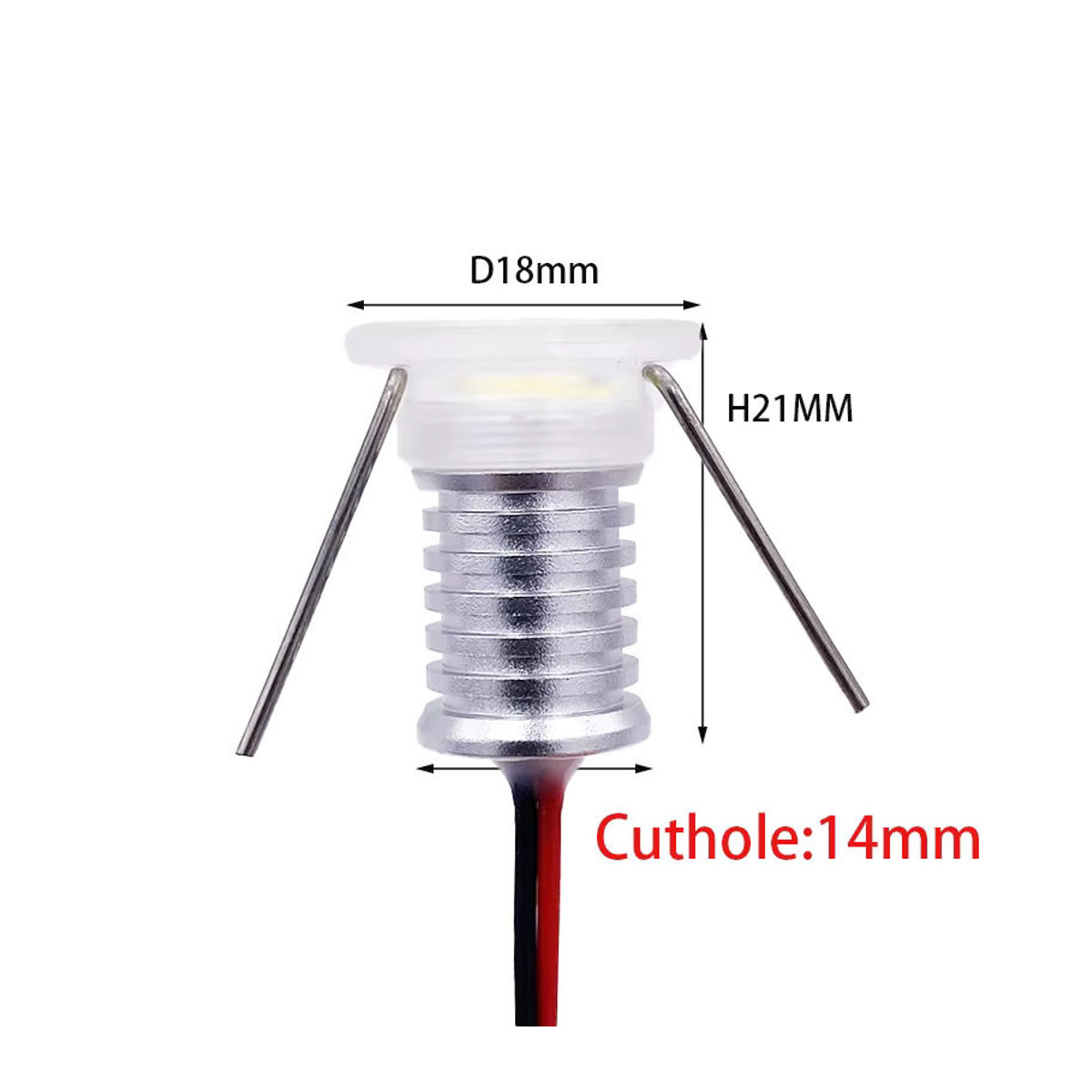 Ohlite Mini LED-Strahler aus Acryl in Bunt, DC12V Deckenspots IP65 für DIY-Beleuchtung - Bild 2