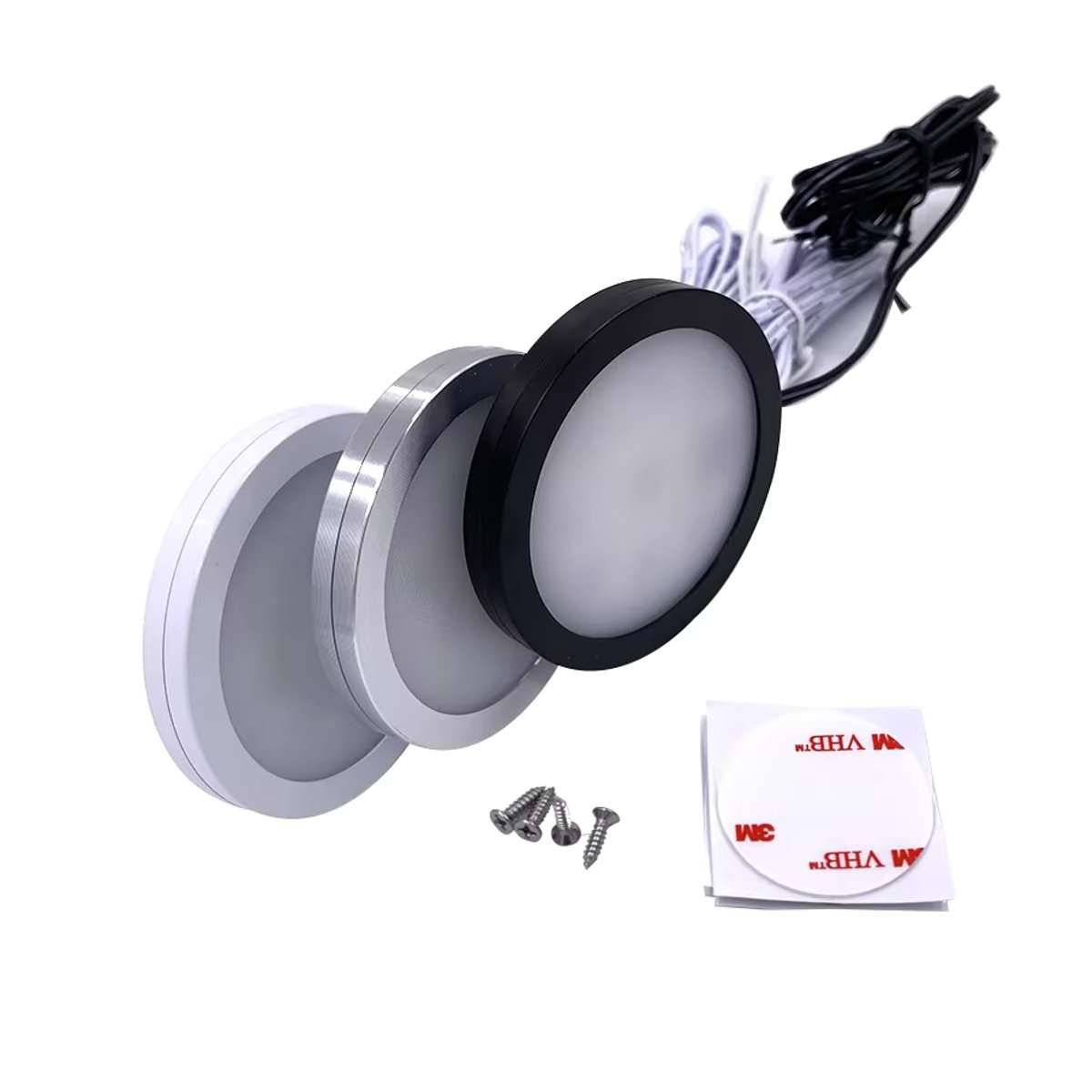 Ohlite RGBW Slim LED-Spotlight 3W Ultradünne Minilampe für Möbelbeleuchtung und Schmuckdisplay in Schwarz/Weiß - Bild 6
