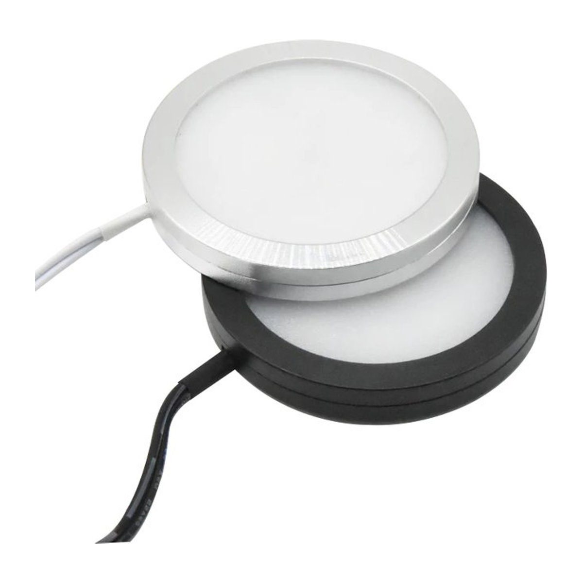 Ohlite Ultradünner LED Mini-Spot Strahler in Schwarz oder Schwarz/Weiß für Schrank, Schmuckdisplay und Deckenbeleuchtung - Bild 1