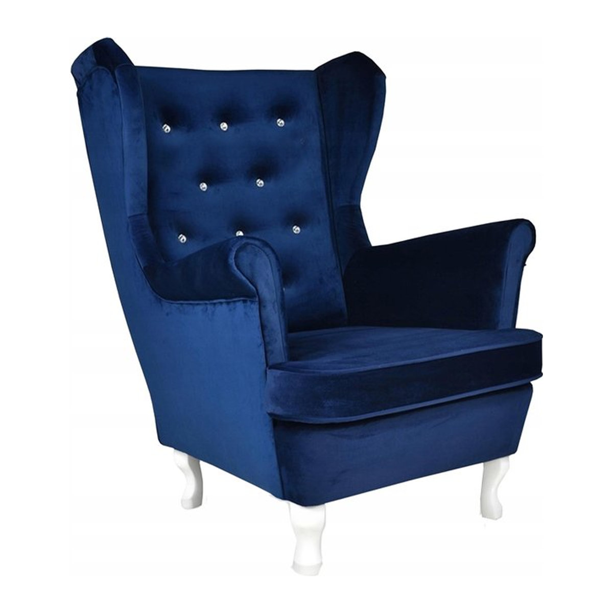 Ohrensessel Diana von Family Meble im skandinavischen Design in Indigoblau und Marineblau - Bild 1