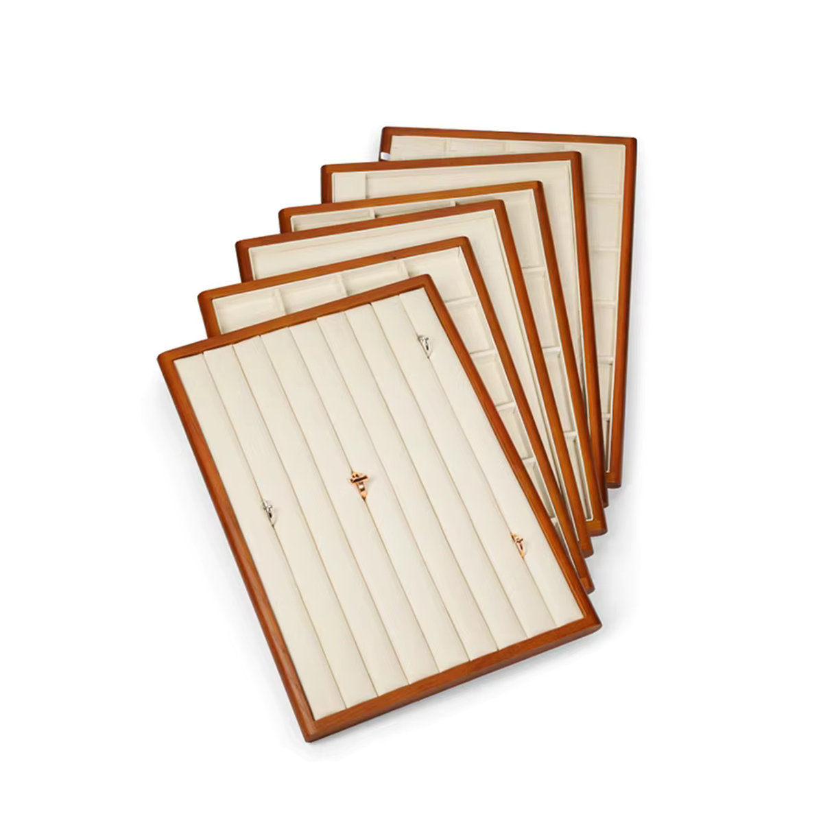 Oirlv Schmucktablett aus Holz als Organizer und Display für Ringe, Anhänger und Armbänder - Bild 4