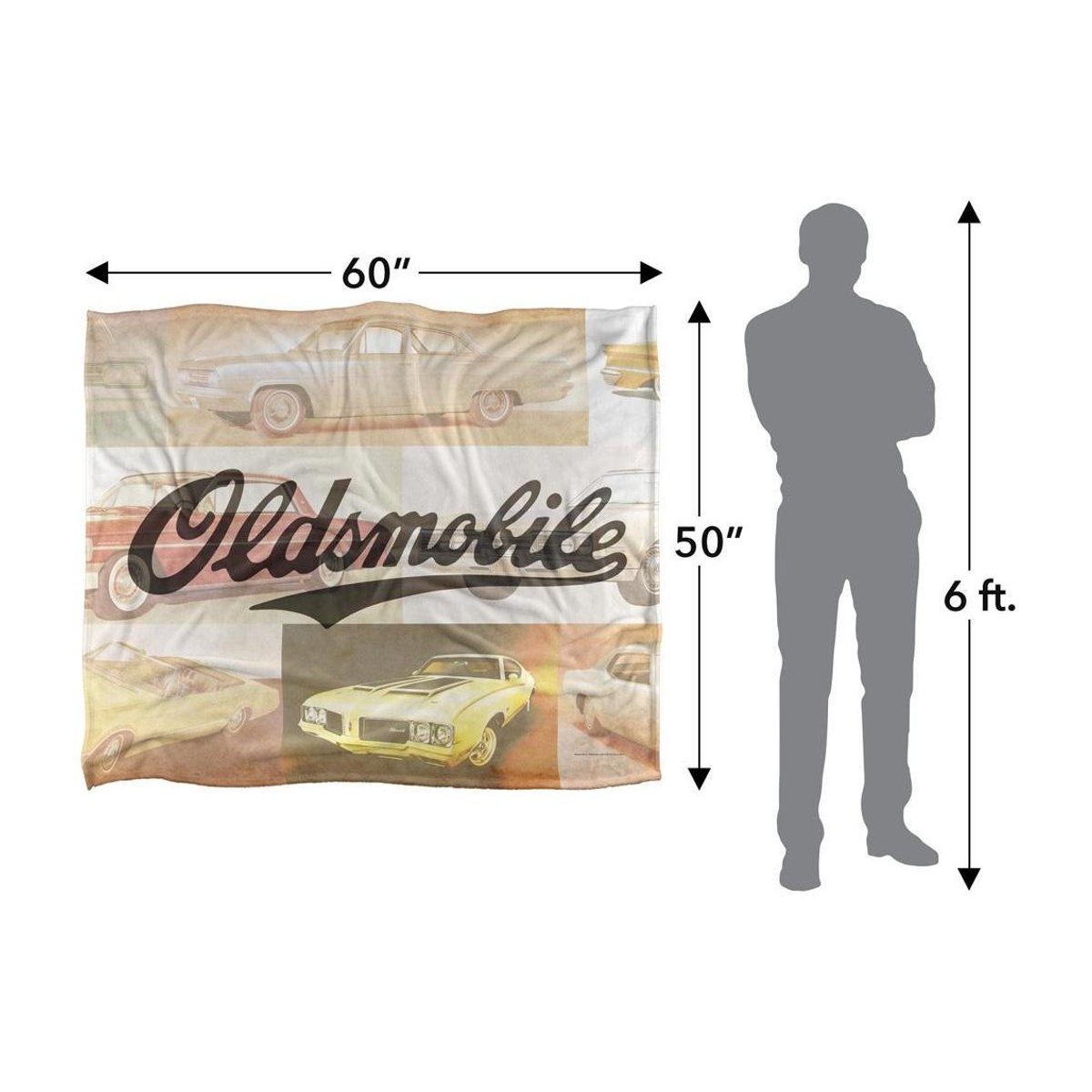 Oldsmobile Vintage Decke schwarz One Size warm - Bild 2