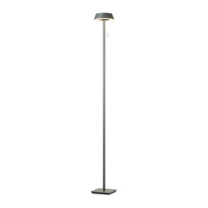 Oligo Glance Gerade LED-Stehleuchte in Grau matt mit warmweißem Licht für ein modernes und minimalistisches Ambiente