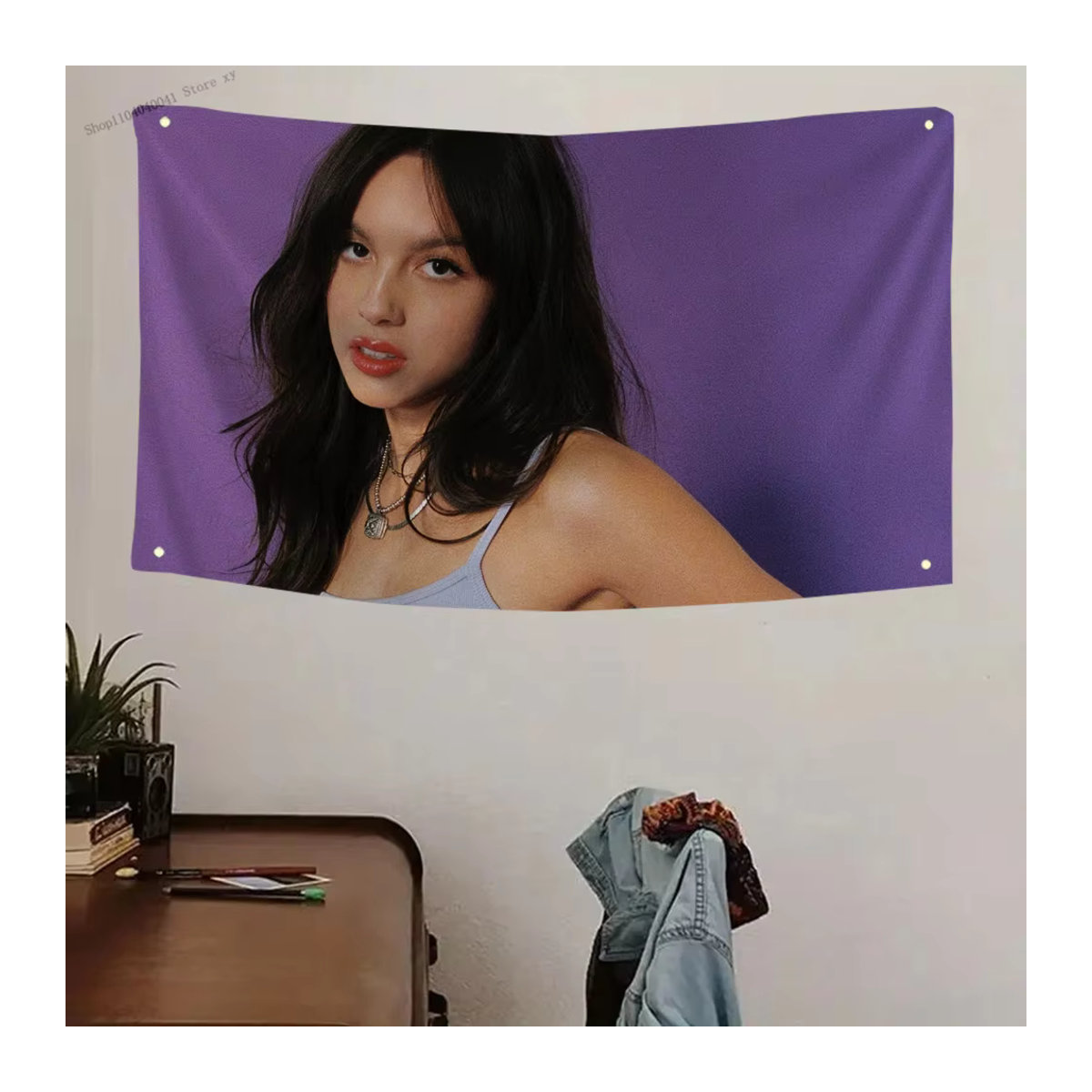Olivia R-Rodrigo Flagge Banner aus Polyester in Lila für Outdoor und Raumdekoration - Bild 3