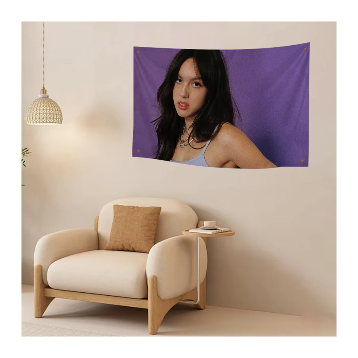 Olivia R-Rodrigo Flagge Banner aus Polyester in Lila für Outdoor und Raumdekoration - Bild 4