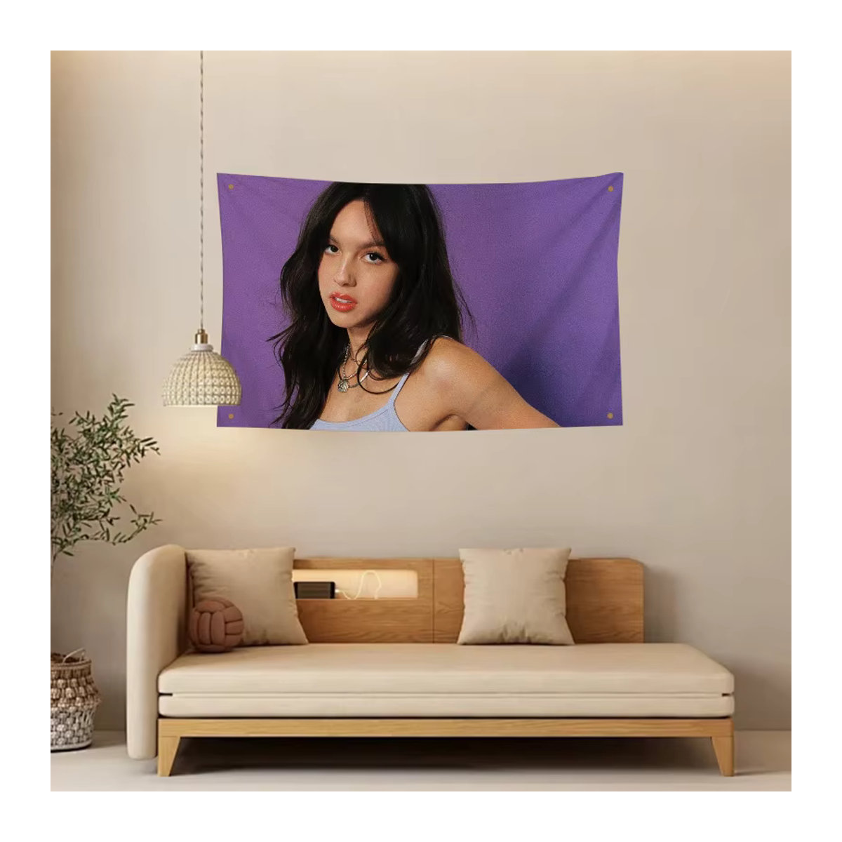 Olivia R-Rodrigo Flagge Banner aus Polyester in Lila für Outdoor und Raumdekoration - Bild 5