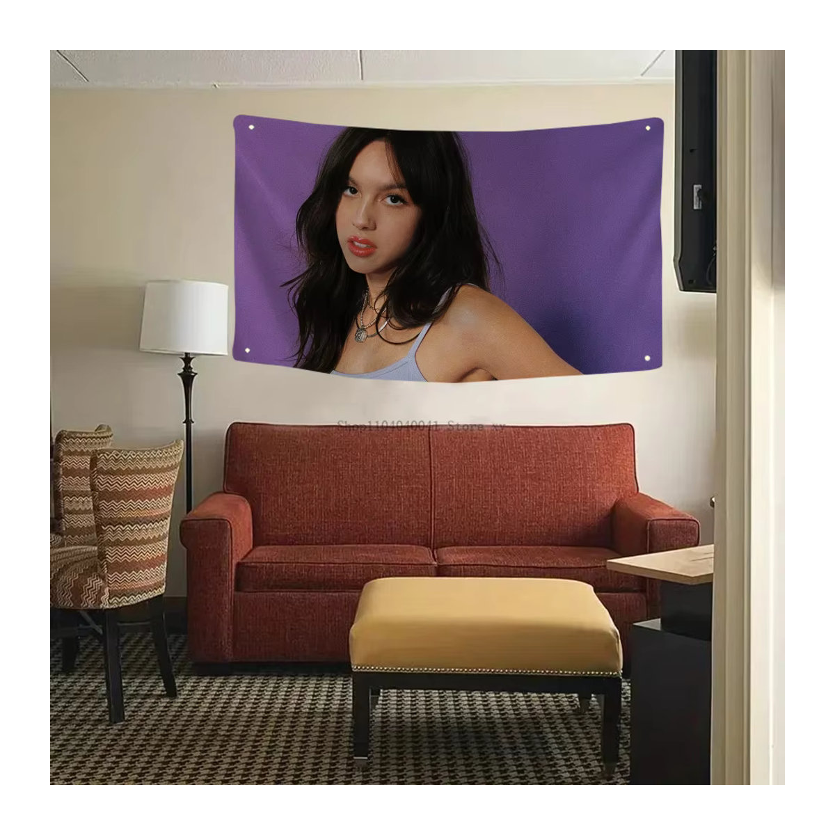 Olivia R-Rodrigo Flagge Banner aus Polyester in Lila für Outdoor und Raumdekoration - Bild 6