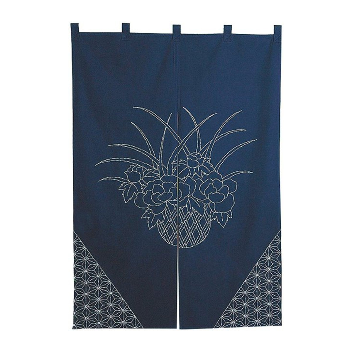 Olympus Sashiko Kit Noren 108 Vorhang in Marineblau - Bild 1