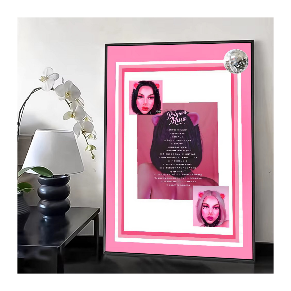 Omar Courtz PRIMERA MUSA Poster HD Kunst Wanddeko wasserdicht für Wohnzimmer und Schlafzimmer B: 15 cm, H: 15 cm - Bild 3