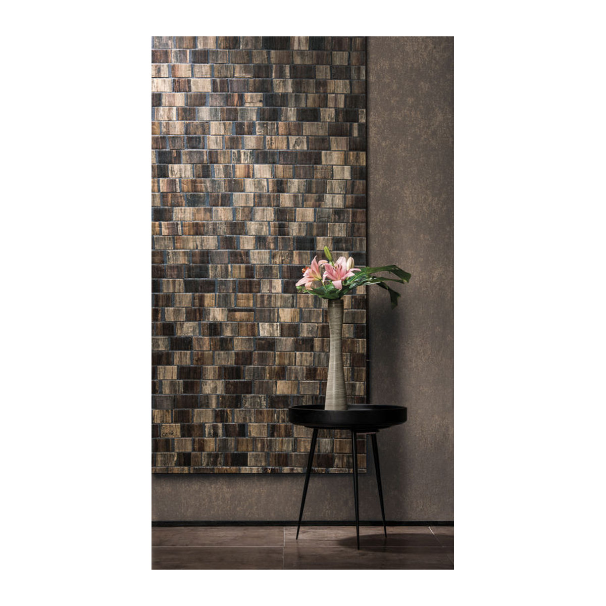 Omexco Tapete BOA1 Borneo BOA101 in Braun mit abstraktem und rustikalem Design - Bild 1