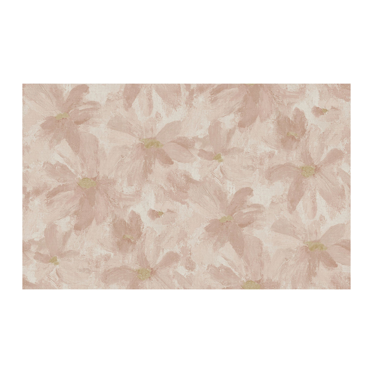 Omexco Tapete Daisy VIR6002 Textiltapete mit floralem Muster in Beige und Rosa - Bild 1