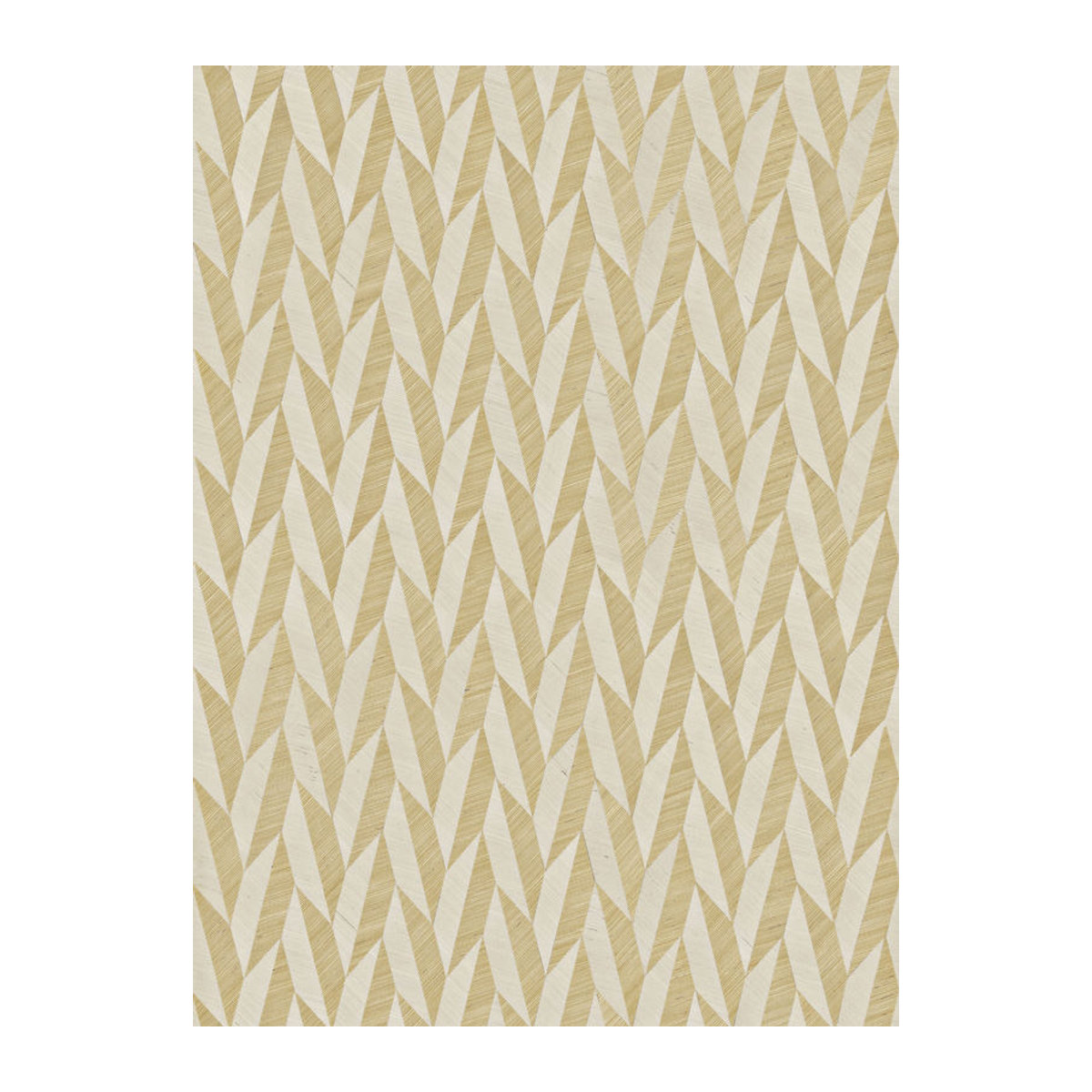 Omexco Tapete Foliage VIR9002 in Creme und Beige mit geometrischem Design und Sisal-Struktur - Bild 1