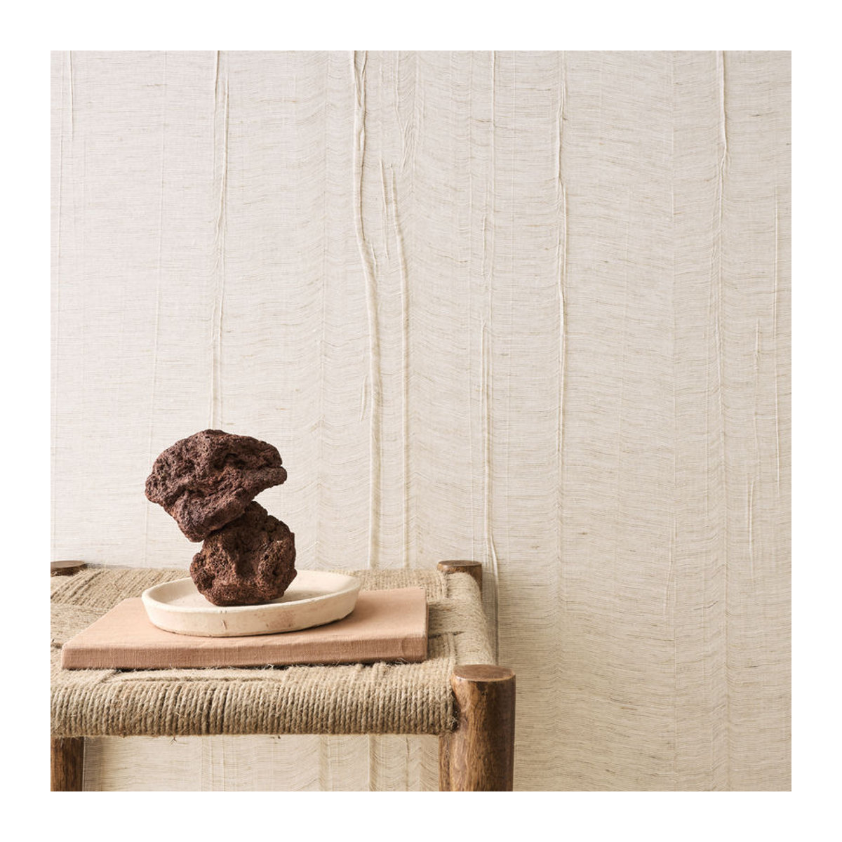 Omexco Tapete Pleats Please PU341 Textiltapete in Beige - Bild 1