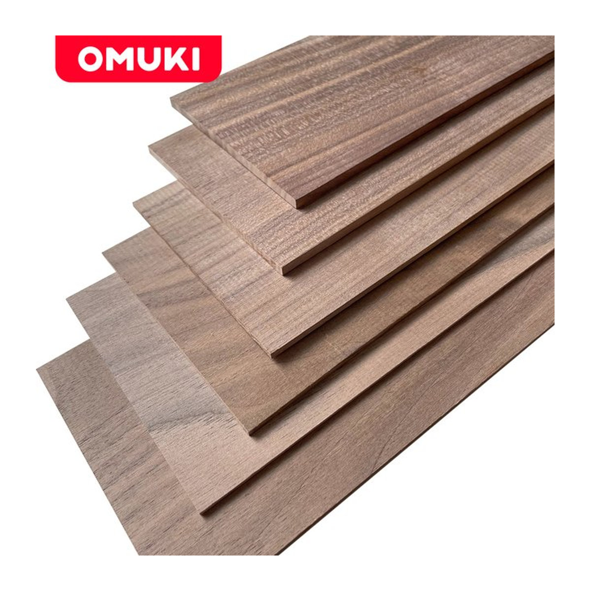 OMUKI Massivholzplatte aus natürlichem schwarzem Walnussholz für DIY Holzhandwerk, rechteckig, braun und schwarz - Bild 1