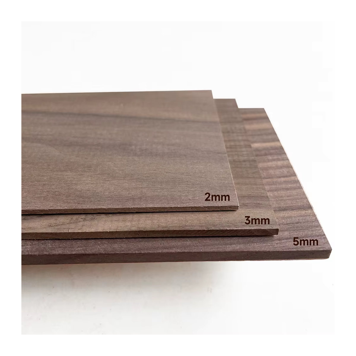 OMUKI Massivholzplatte aus natürlichem schwarzem Walnussholz für DIY Holzhandwerk, rechteckig, braun und schwarz - Bild 2