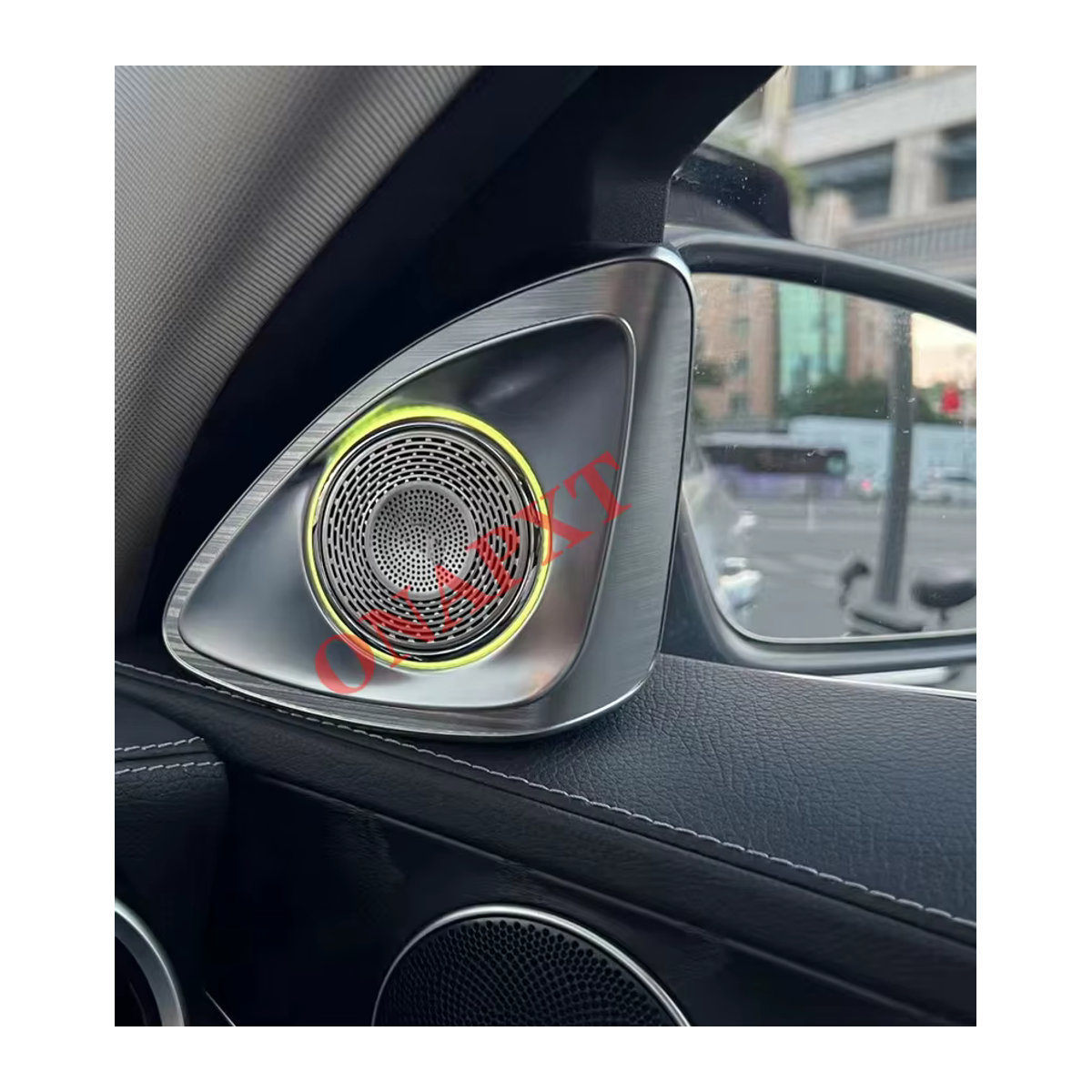 ONAPXT 4D Hochtöner MB Rotary mit Umgebungslicht für Mercedes Benz C/E/S/GLC Klasse W205 X253 X254 W213 W222 W223 W177 in Silber - Bild 2