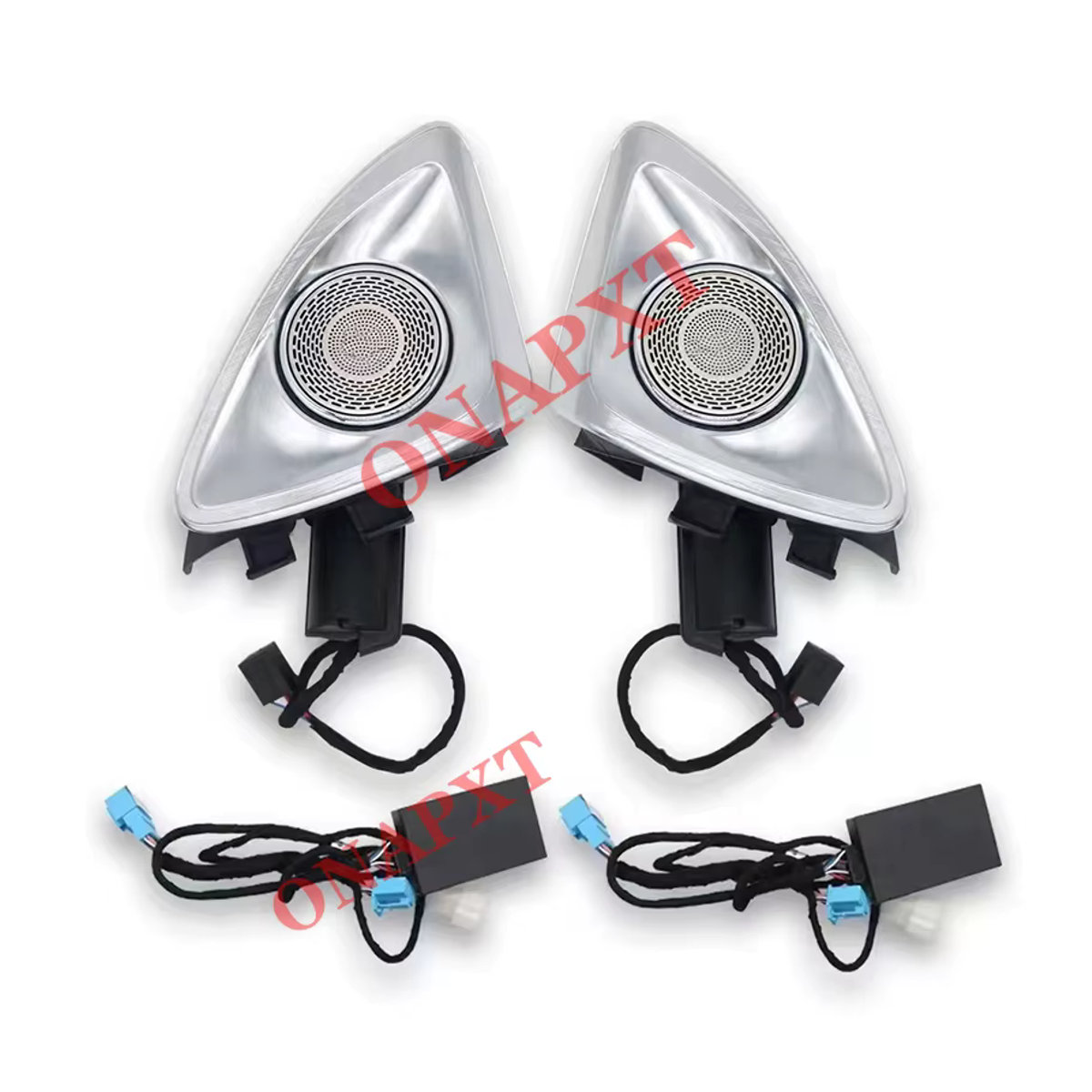 ONAPXT 4D Hochtöner MB Rotary mit Umgebungslicht für Mercedes Benz C/E/S/GLC Klasse W205 X253 X254 W213 W222 W223 W177 in Silber - Bild 3