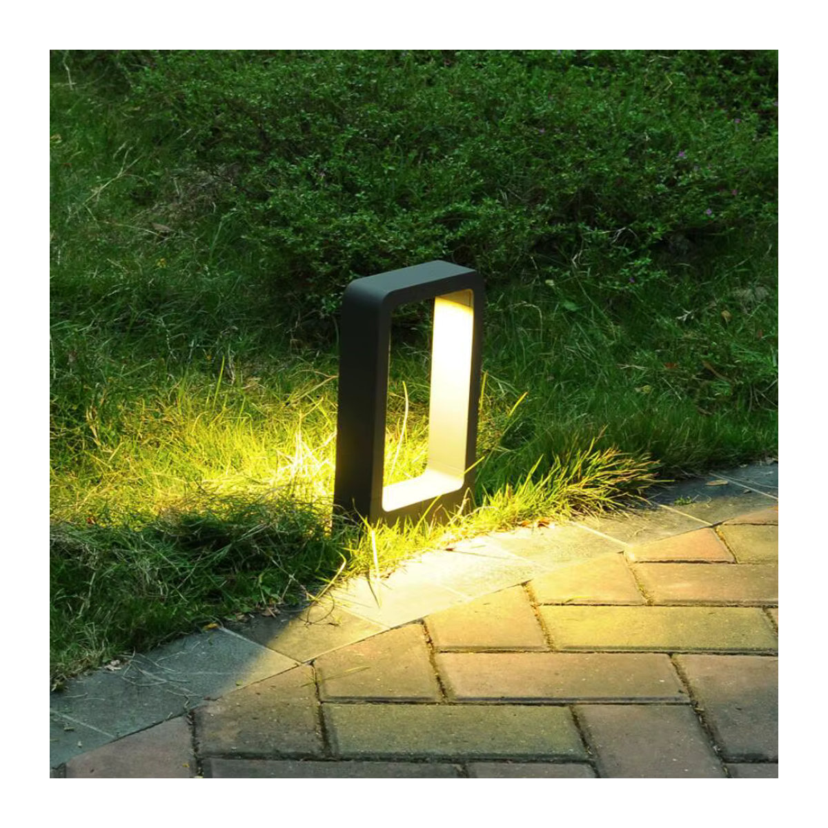 ONDENN LED Pollerleuchte Modern Schwarz aus Aluminium mit 15W für Garten und Außenbereich - Bild 4