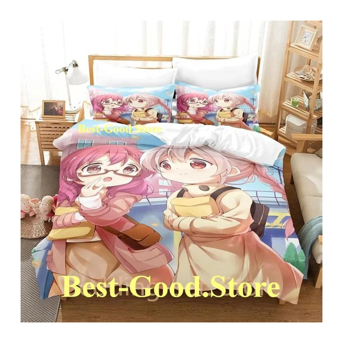 Onimai Ich bin jetzt deine Schwester Bettwäsche Set mit Bettbezug und Kopfkissenbezügen für Einzelbetten, B/H: 135 x 200 cm - Bild 1