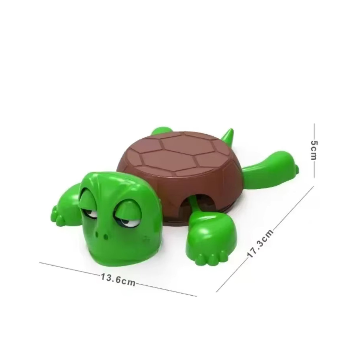Opovcom Schildkröte Stress Relief Spielzeug mit beweglichen Augen und Untersetzer-Funktion, Grün - Bild 3