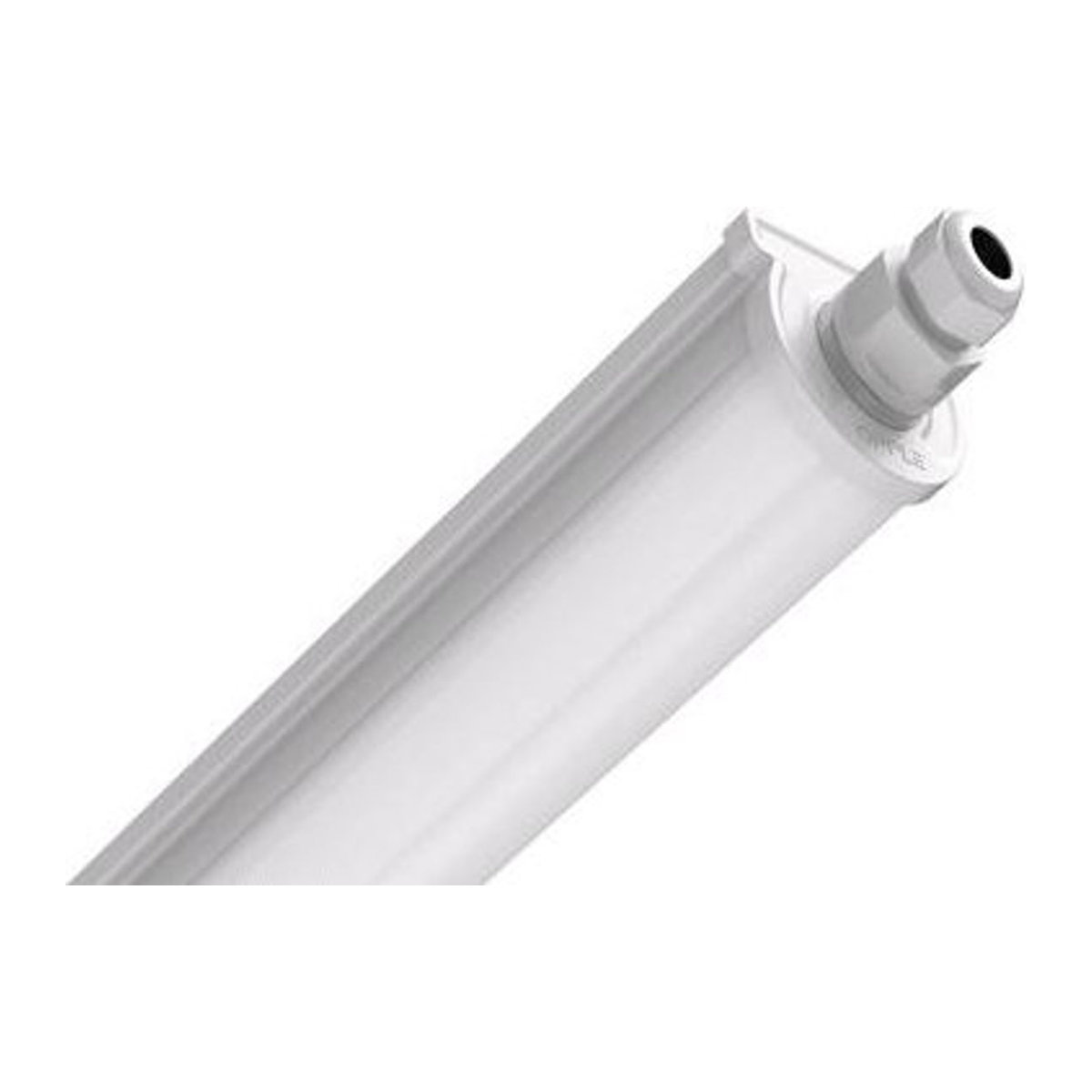 Opple LED-Feuchtraumleuchte Deckenlampe 36W in Weiß und Grau mit Edelstahl-Elementen - Bild 1