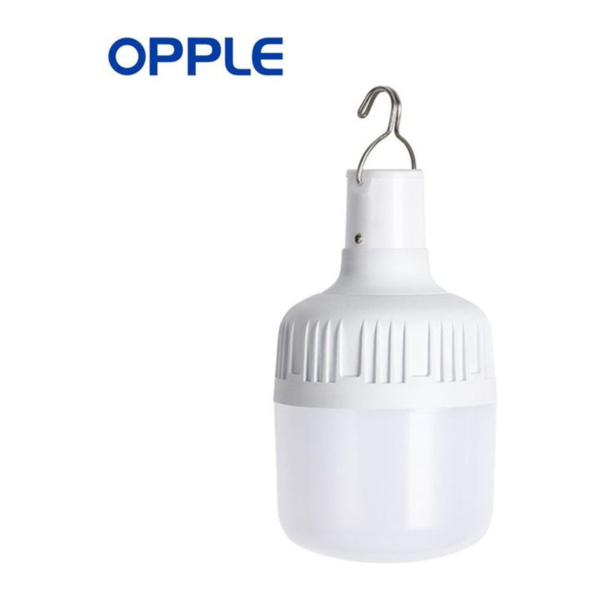 OPPLE LED Notfall-Glühbirne wiederaufladbar mit USB-Ladefunktion und Haken, 4W, 6500K Kaltweiß, dimmbar - Bild 1