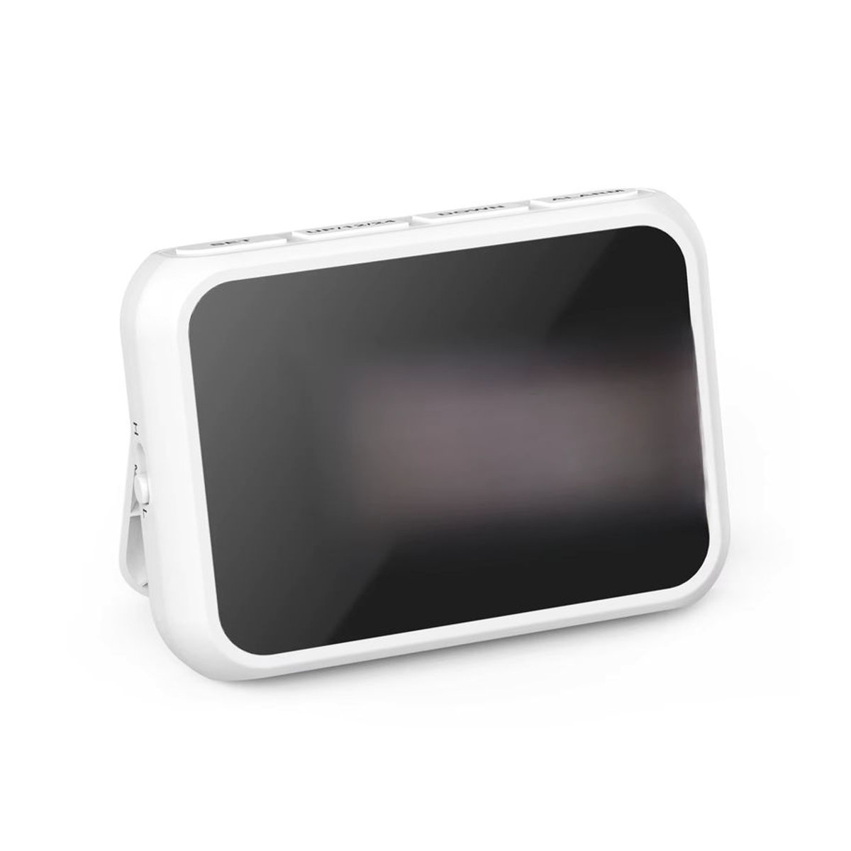ORIA Digitaler LED-Wecker mit Spiegel und Schlummerfunktion, weiß, minimalistisches Design aus Kunststoff - Bild 7