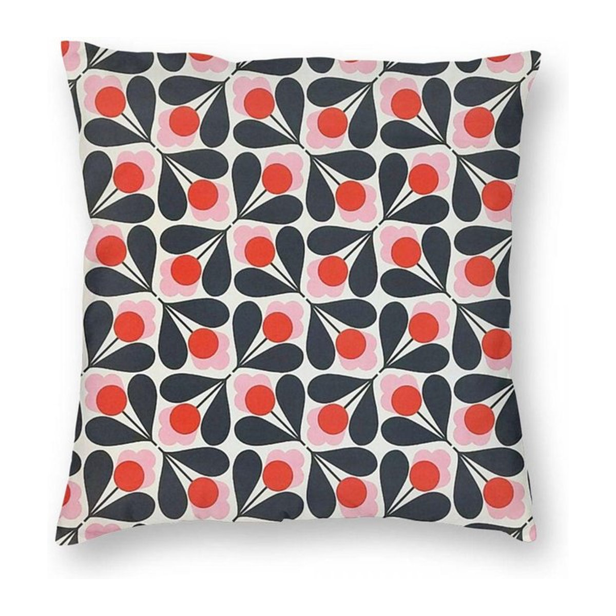 Orla Kiely Quadratischer Kissenbezug aus Peach Skin für dein Sofa und Wohnzimmer B/H: 18 x 18 cm - Bild 1