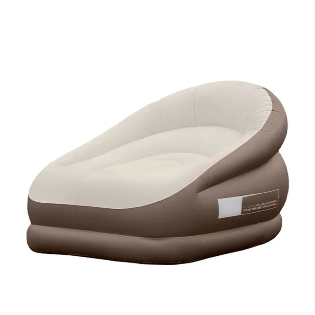 OTAUTAU Aufblasbares Outdoor-Sofa mit Fußstütze und Hocker in Beige, Tragbare Camping-Klappmöbel Chaise Lounge Recliner SF101 - Bild 7