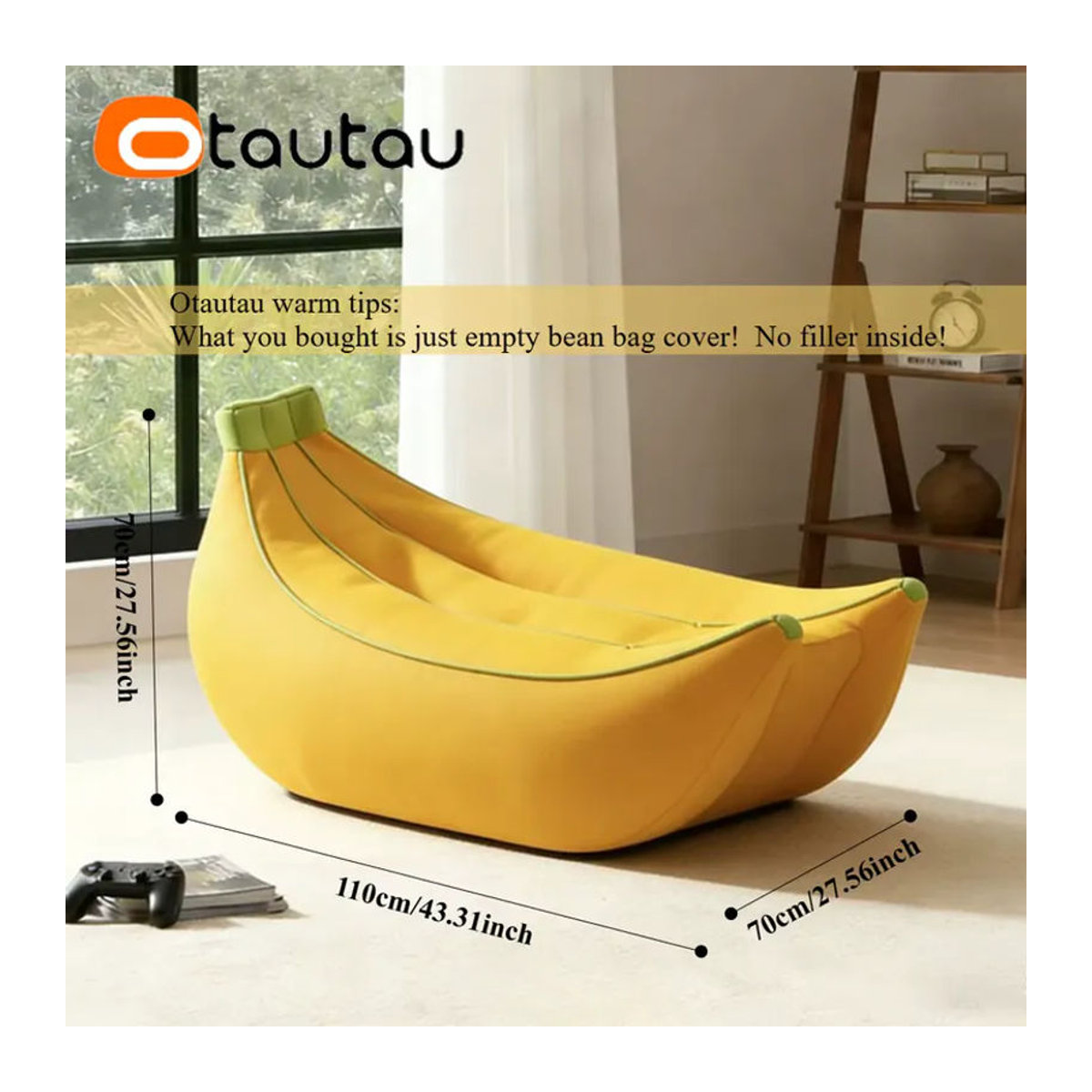 OTAUTAU Bean Bag Lounger Cover Banana Mesh Floating Pouf für den Pool SF629 - Bild 2