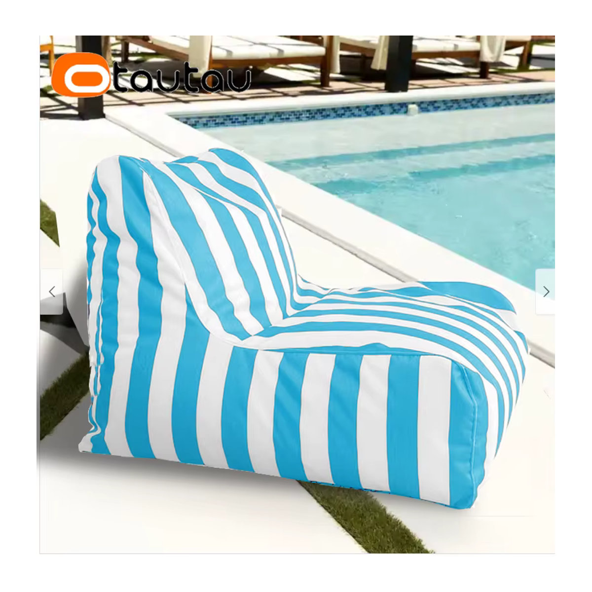 OTAUTAU Outdoor Sitzsack Abdeckung für Pool, Strand und Bar in Dunkelblau SF464 - Bild 4